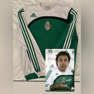 adidas Selección México White sweater  Size Small Futbol soccer RARE 2006
